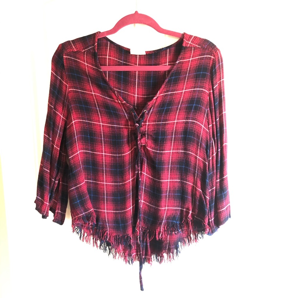 Plaid crop